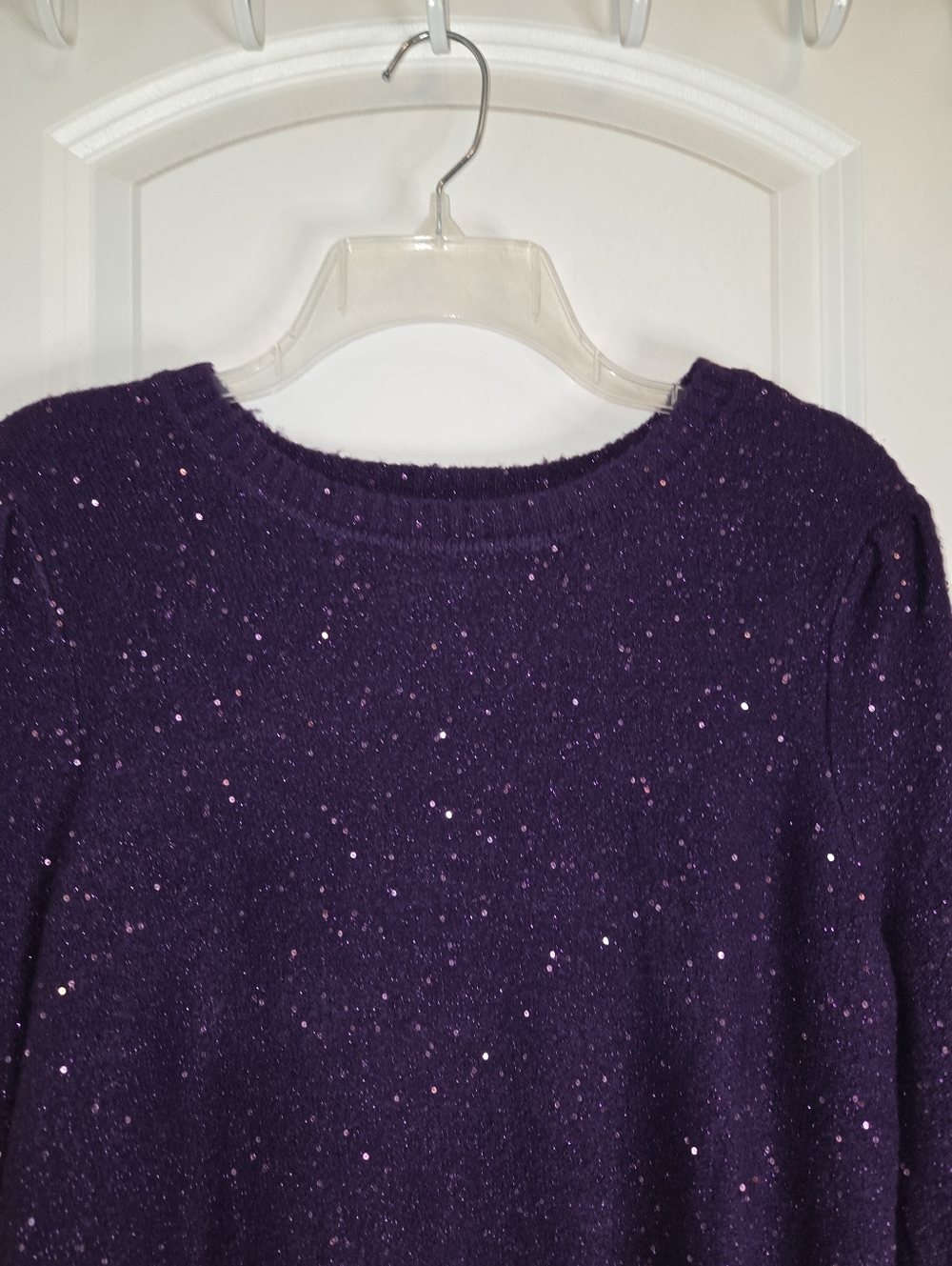 Purple Sparkly Liz Claiborne Sweater - Picture 6 of 12